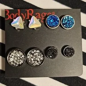 Bodyrage | Jewelry | Pairs Body Rage Earrings | Poshmark